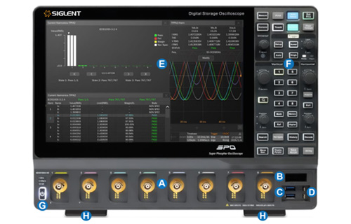 TestEquity: Siglent SDS5108X HD Digital Oscilloscope, 8CH, 1 GHz